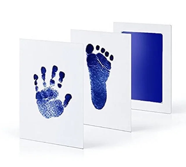 Newborn Baby DIY Hand And Footprint Kit Ink Pads Photo Frame Handprint Toddlers Souvenir Accessories Safe Clean Baby Shower Gift