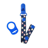 Baby Pacifier Clips Boys Girls Teeth Toy Fixing Straps and Silicone Spacer Sets Two Adjustable Lengths Cartoon Teething Pictures