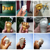 DIY Hand Foot Print Mold for Baby Souvenir Baby Plaster Mold Hand Foot Casting Kit Couples Wedding Accessories Home Decor Gifts