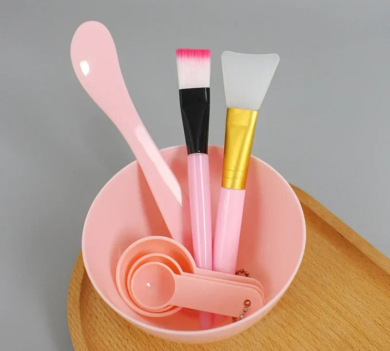 Facial Brush Mask Bowl Spoon Set Mask Brush Bar DIY Beauty Tools Mixing Tools Skin Care Makeup Supplies Woman Facial Tools