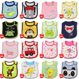 [Littles&Bloomz] Baby Girl Boy Feeding Bibs Waterproof Apron Cartoon Towel Kids Toddler Dinner baberos Bandanas Burp Cloths