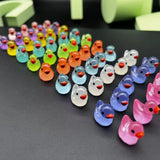 50PCS Luminous Mini Ducks Moss Microlandscape Miniature Duck Figurines Fairy Garden Accessories Home Decor Glow in The Dark