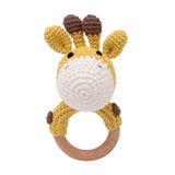 Baby Toys Crochet Animal Rattle Cartoon Music Rattle Toys for Baby Kawaii Teether Rattle Baby Toy 0 12 Months Montessori Toys