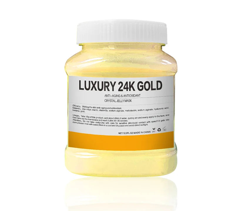 350g Hydrating 24K Gold Soft Mask Powder Rose Petal Crystal Jelly Mask Powder  Skin Care Dropshipping