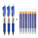 6/13pcs Retractable Gel Pens Set Black/Red/Blue Ink Ballpoint for Writing Refill Office Accessories School Supplies Stationery