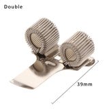 1PC Single/Double/Triple Hole Metal Spring Pen Holder With Pocket Clip Portable Doctors Nurse Uniform Pen Holder Office Supplies