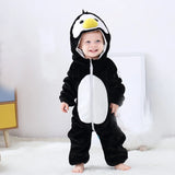 Baby Rompers Stitch Jumpsuits Kids Cosplay Winter Flannel One-Pieces Hooded Jumpers Overall Girl Grows Boy Growings Roupa Bebe