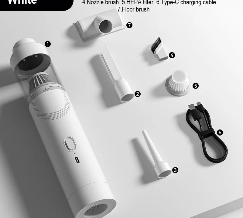 Xiaomi Youpin Vacuum Cleaner Car Portable Mini Handheld Wireless Great Suction Powerful For Home Appliance Cleaning Machine New