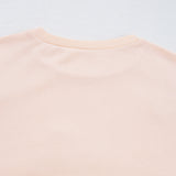 Light Pink Sweet Bow Lantern Sleeve Oversized Pullover Sweatshirt