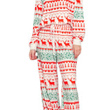 White Christmas Pullover and Drawstring Pants Pajama Set